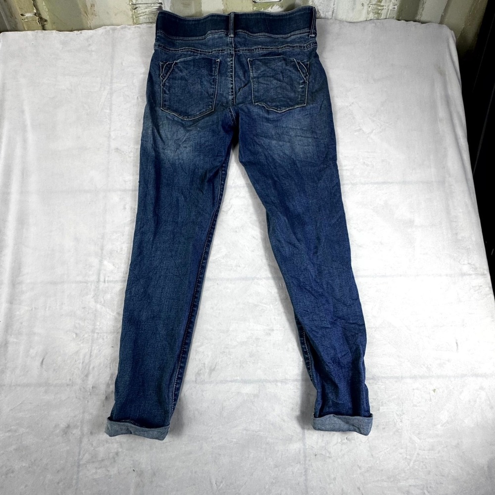 Apt.9 Capri Jeans Womens 4 Blue Medium Wash Cuffed Hem Versatile Casual Wear